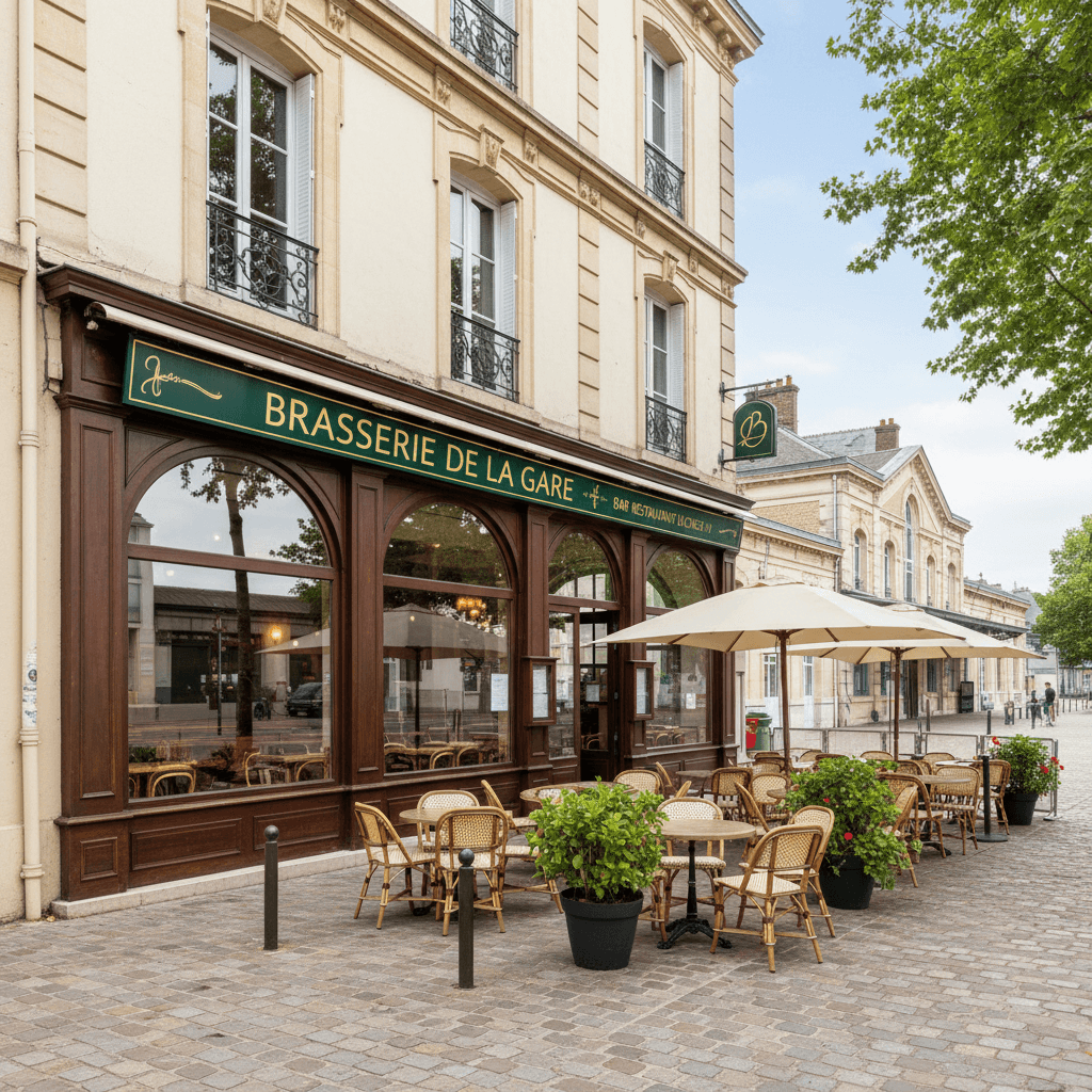 Bar-restaurant 100 couverts à Cergy : terrasse - licence IV - Image 1