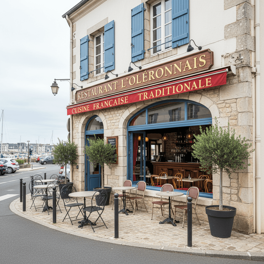 Restaurant à Saint-Pierre-D'Oléron : terrasse - licence IV - Image 1