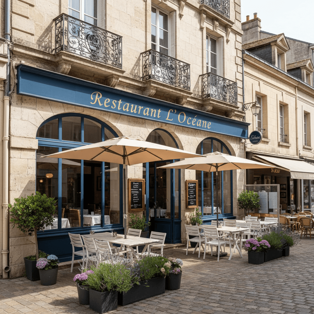 Restaurant à Royan : terrasse - extraction - Image 1