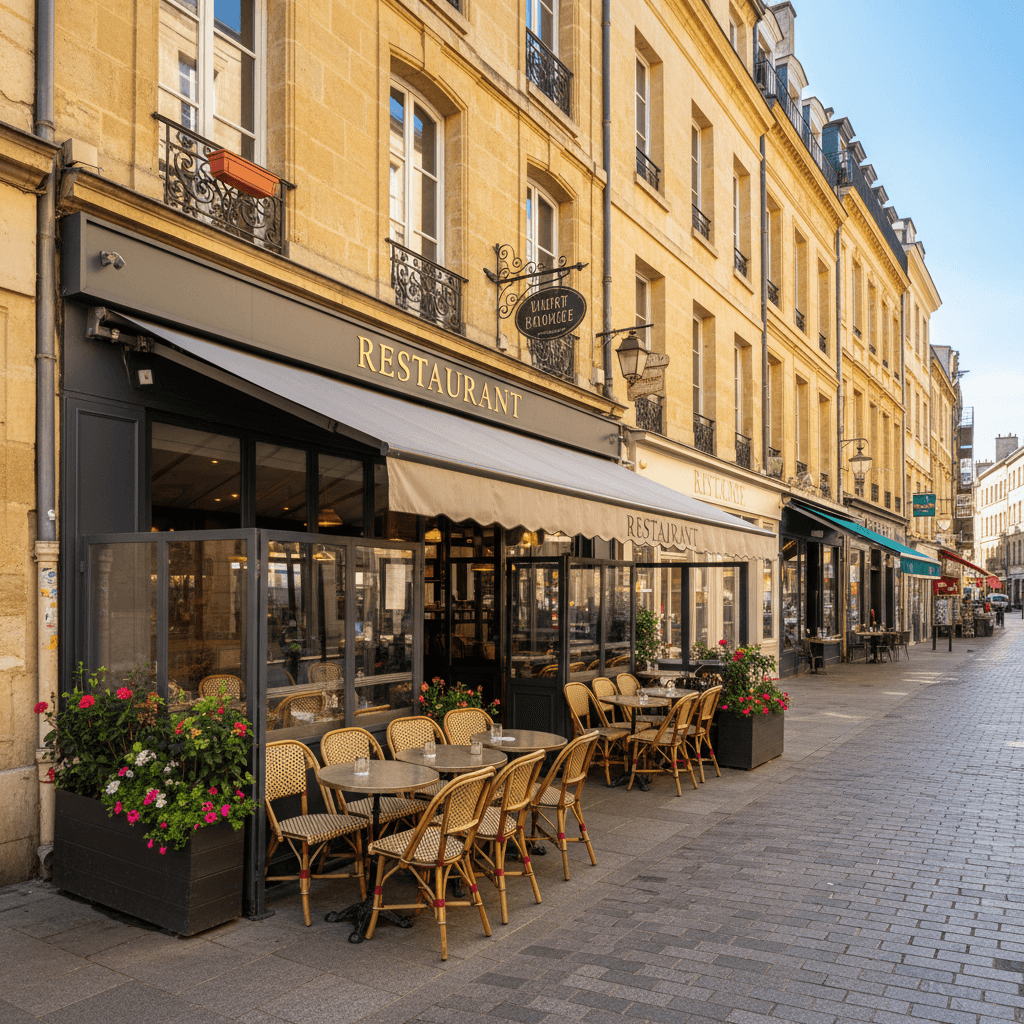 Restaurant 63m² à Bordeaux : terrasse
