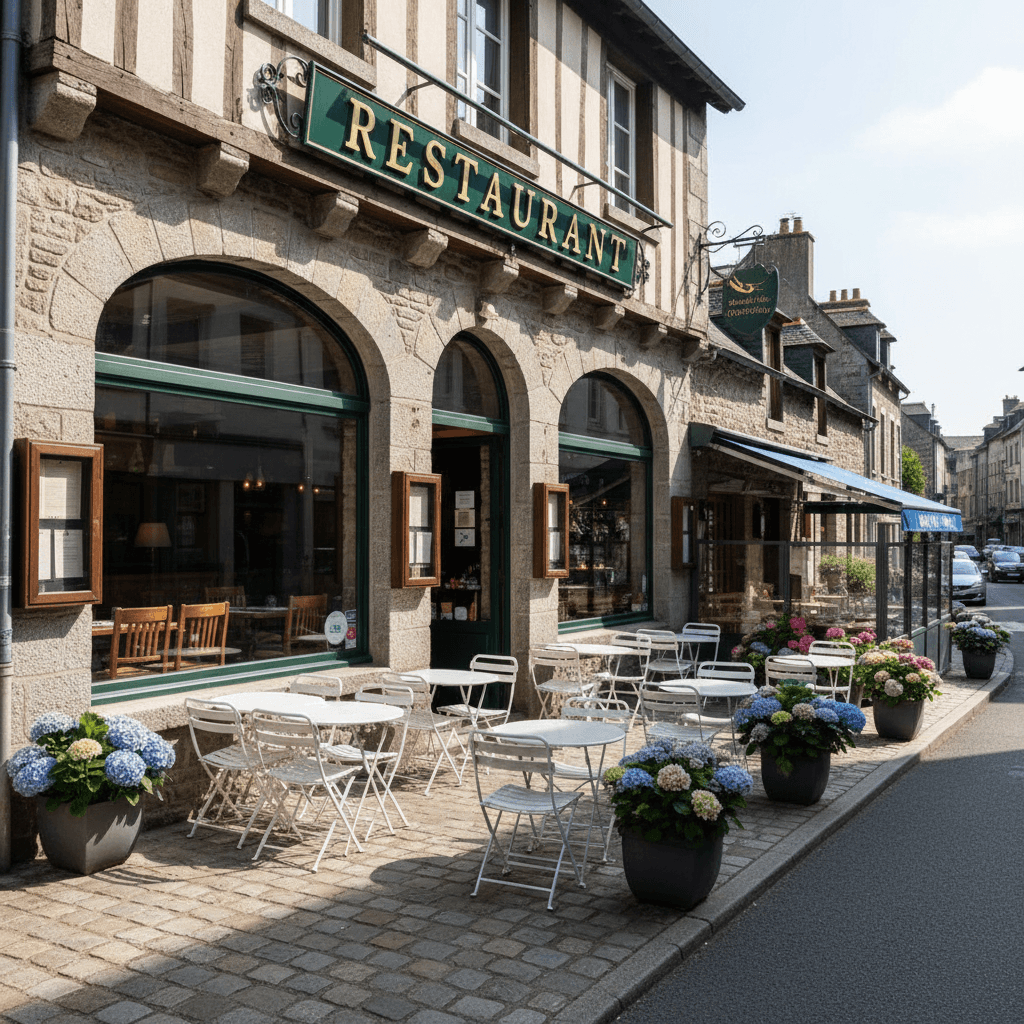 Restaurant à Quimper : terrasse - extraction - Image 1