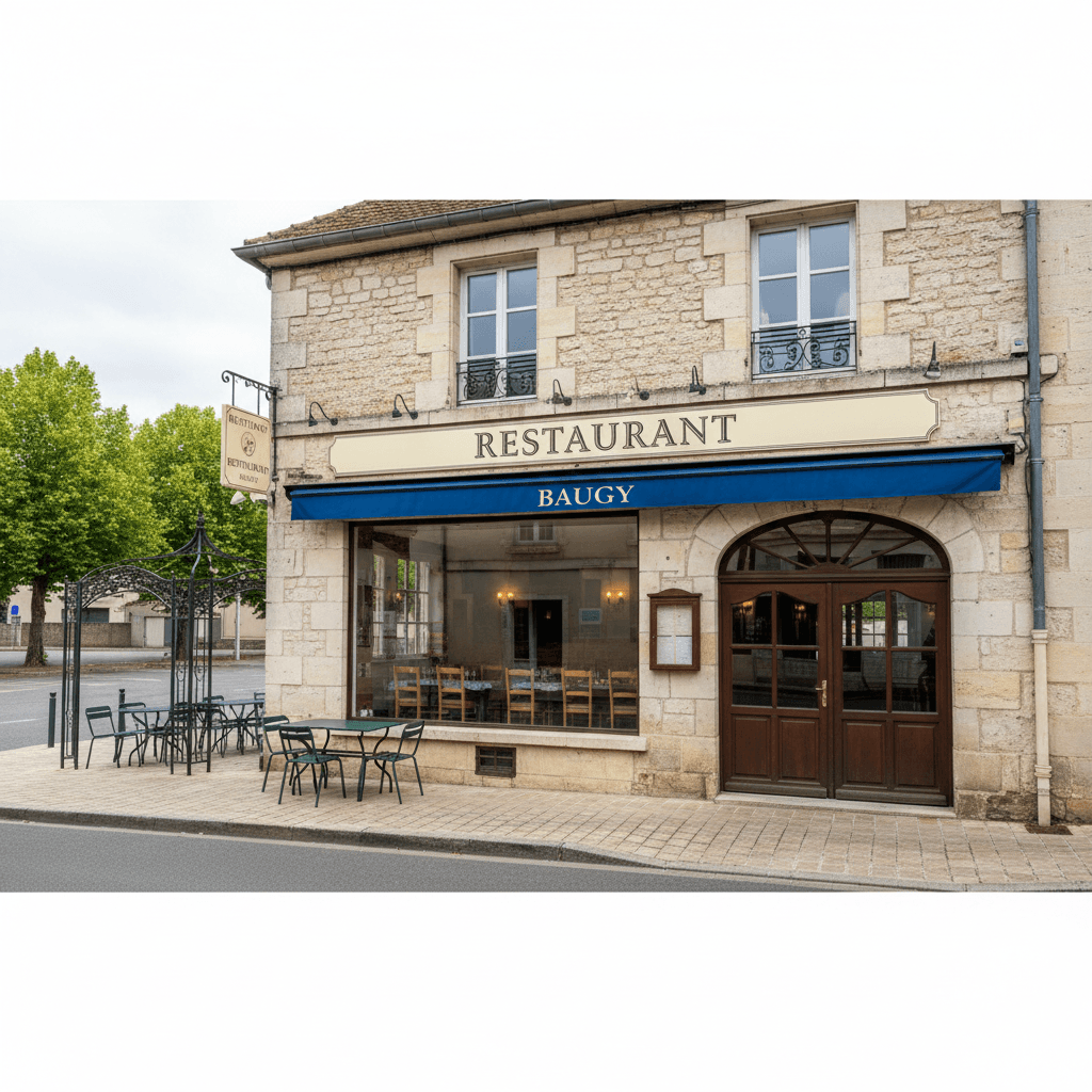 Restaurant 246m² à Baugy : terrasse - licence IV - Image 1