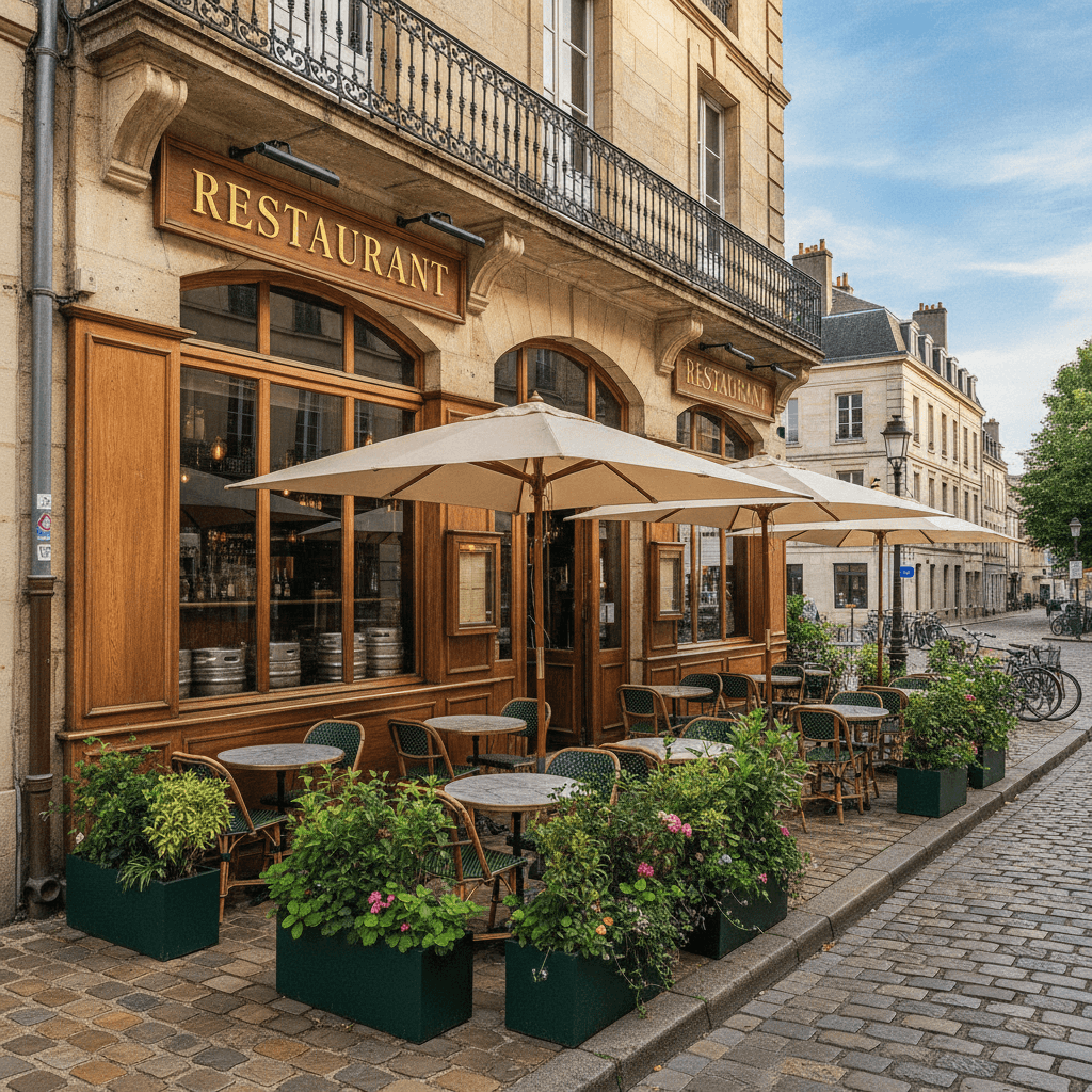 Restaurant 107m² à Nantes : terrasse - licence IV
