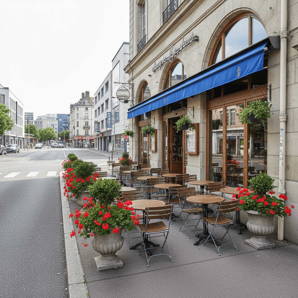 Restaurant 400m² à Nantes : terrasse - licence IV
