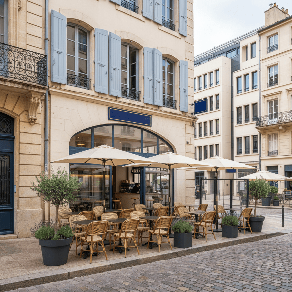Fast-food 80m² à Aix-En-Provence : terrasse - extraction