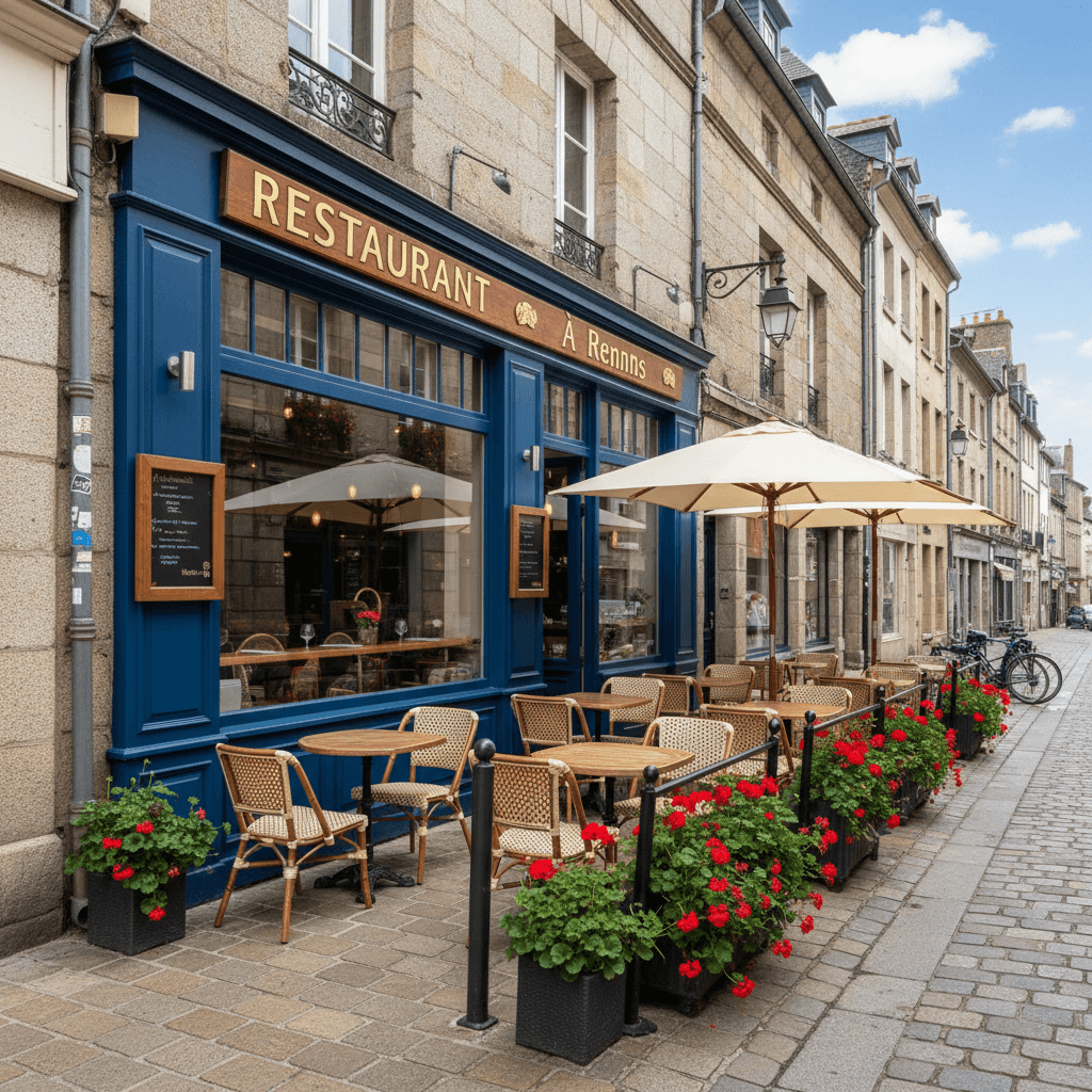 Restaurant 216m² à Rennes : terrasse - licence IV