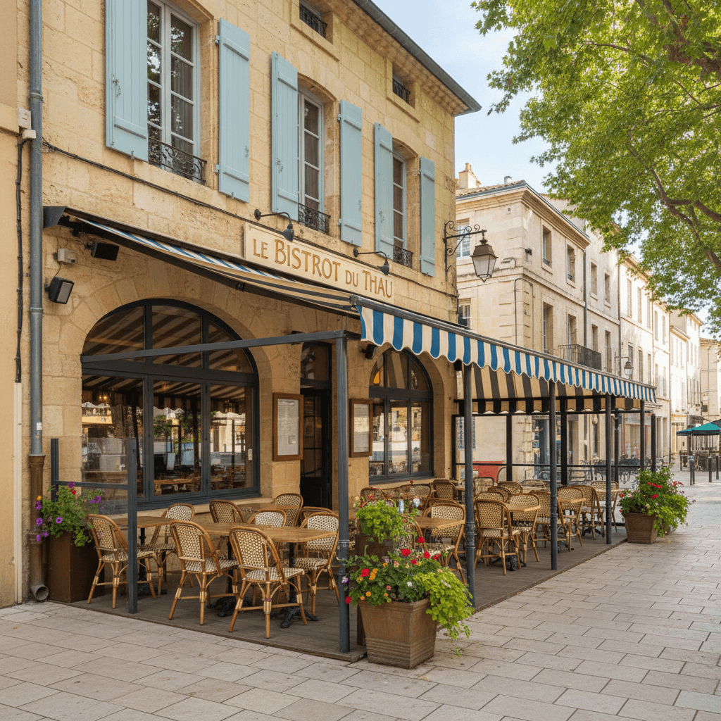 Restaurant 238m² à Montpellier : terrasse - extraction - Image 1
