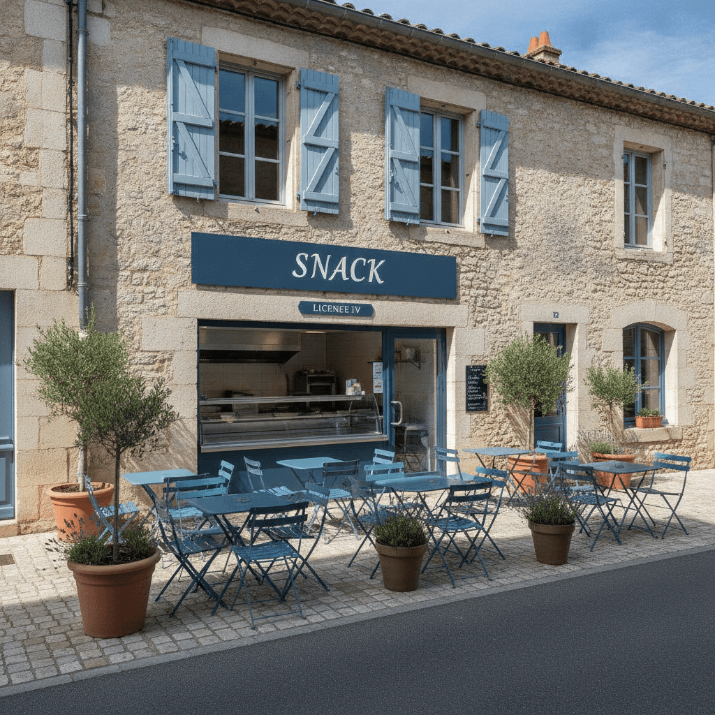Snack à Saumane-De-Vaucluse : terrasse - licence IV - Image 1