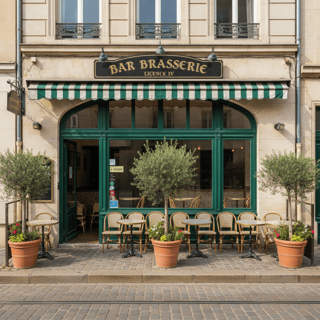Bar-brasserie à Lyon : terrasse - licence IV - Image 1