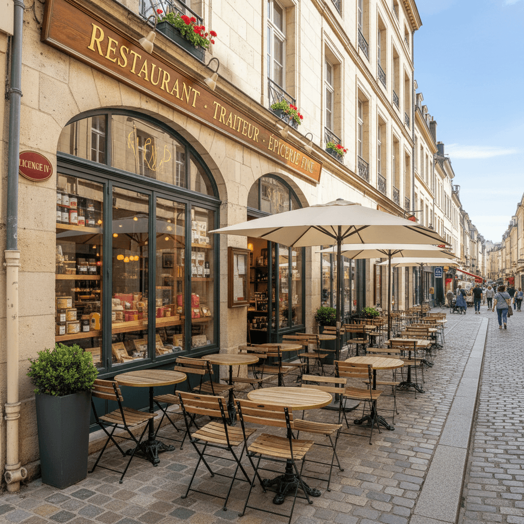 Restaurant 106m² à Angers : terrasse - licence IV
