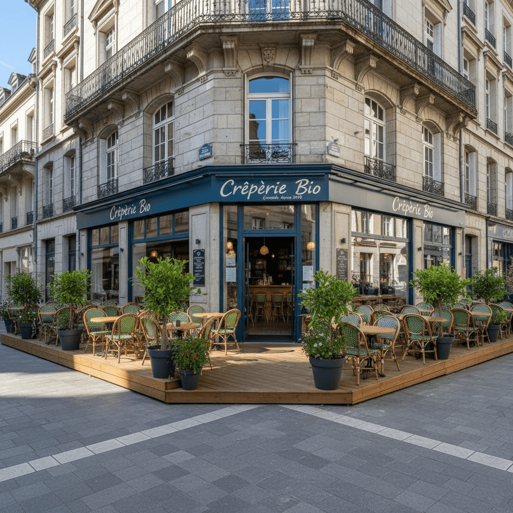 Restaurant à Grenoble : terrasse - extraction