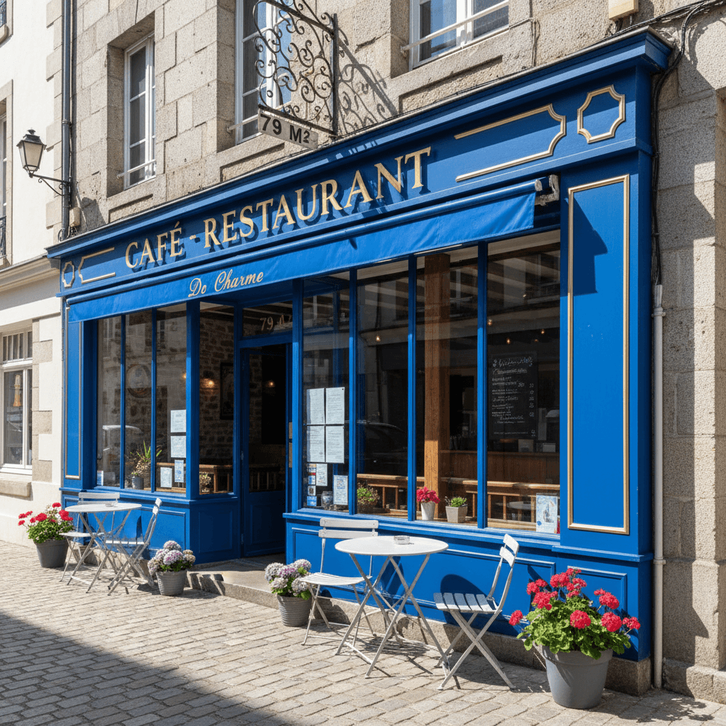 Restaurant 79m² à Dinard : terrasse - extraction - Image 1