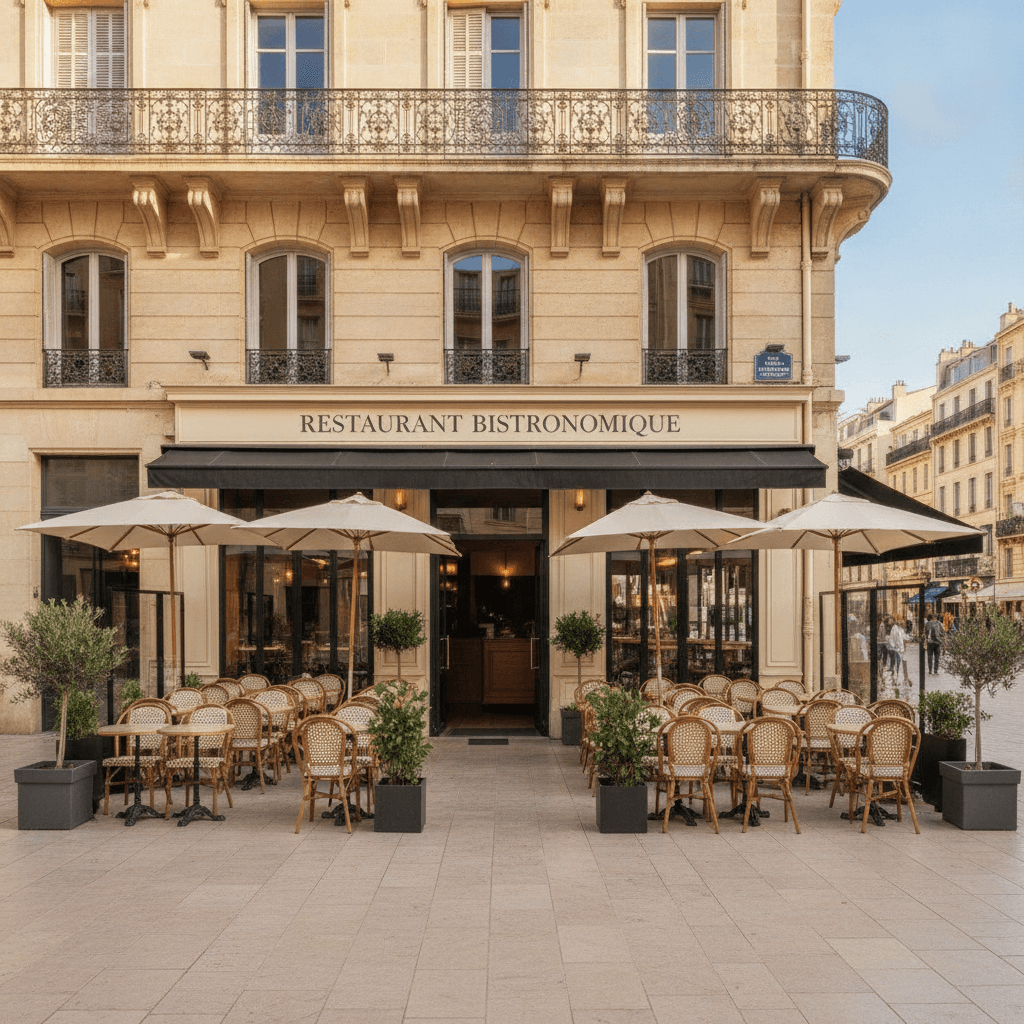 Restaurant 80m² à Marseille : terrasse - licence IV