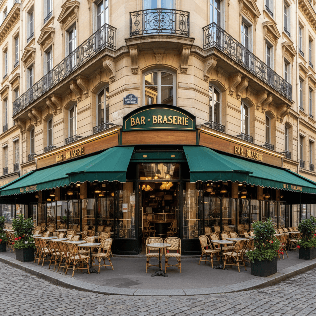 Bar-brasserie 177m² à Lyon : terrasse - licence IV