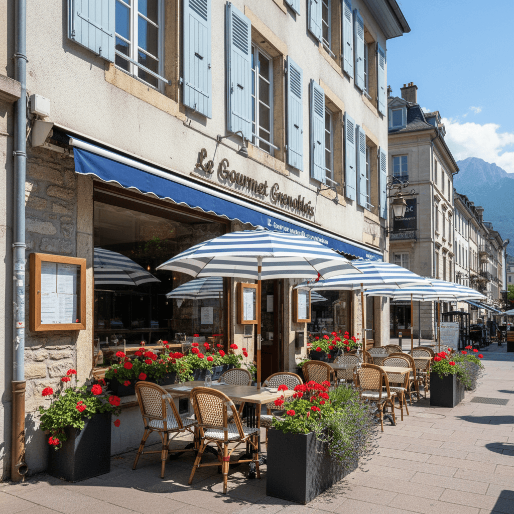 Restaurant 120m² à Grenoble : terrasse - licence IV