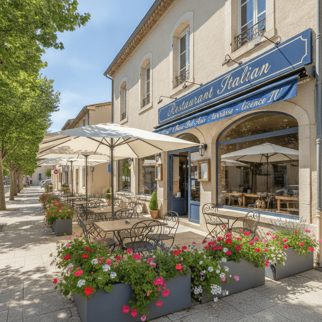 Restaurant 92m² à Bouc-Bel-Air : terrasse - licence IV - Image 1