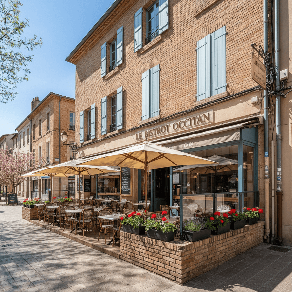 Restaurant à Toulouse : terrasse - Image 1