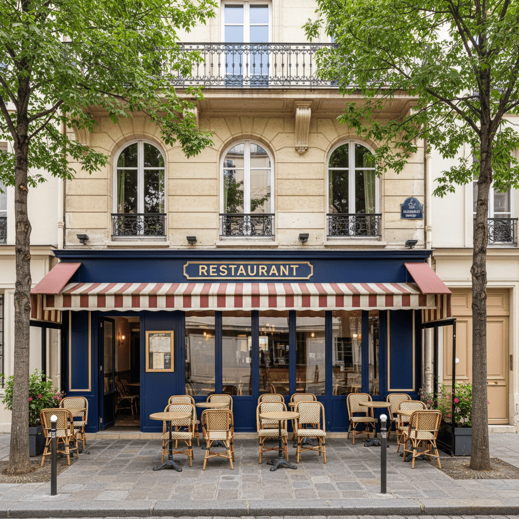 Restaurant 30 couverts à Paris : terrasse - licence IV