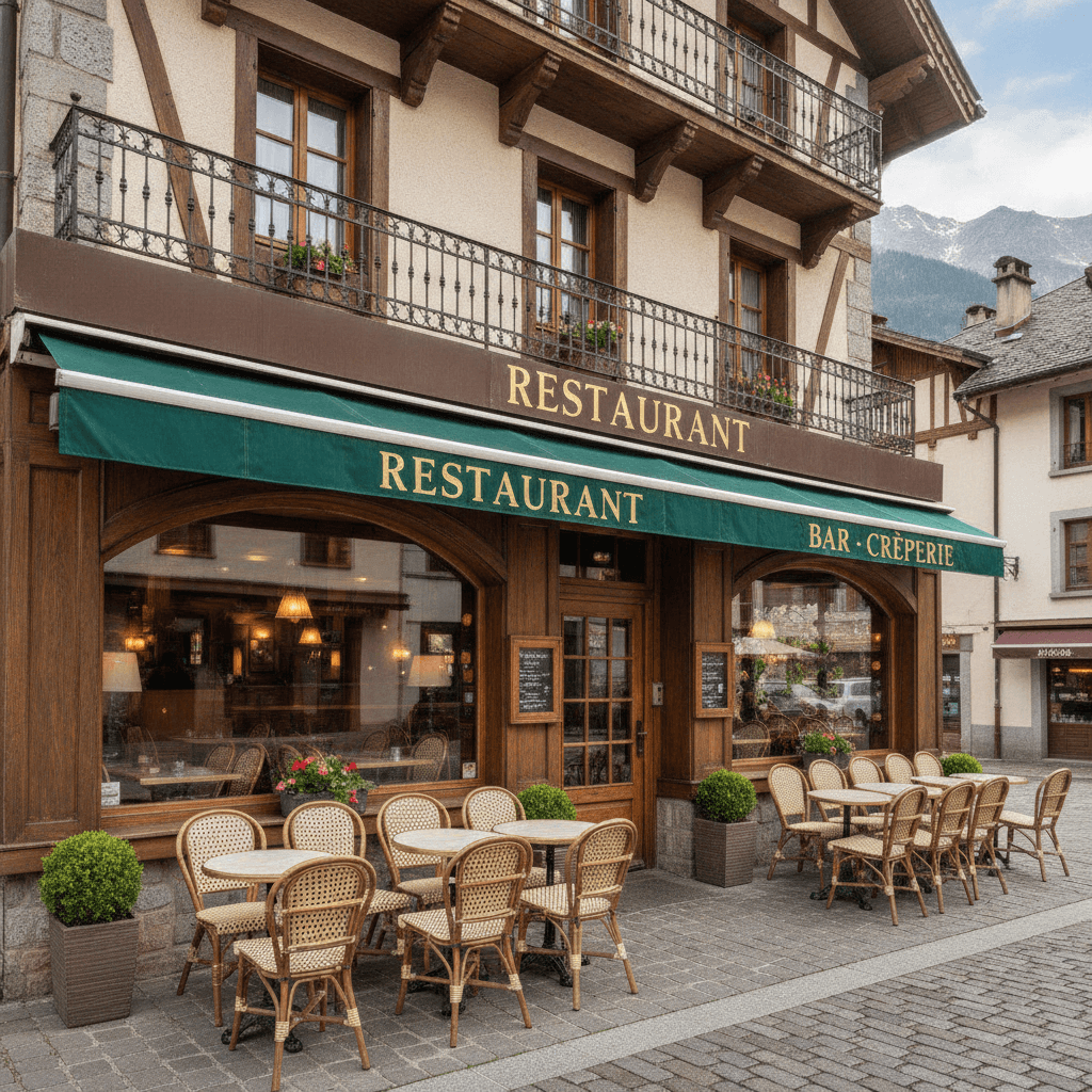 Restaurant 90m² à Saint-Gervais-Les-Bains : terrasse - licence IV - Image 1