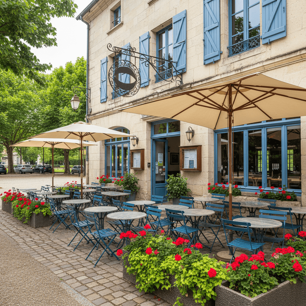 Restaurant à Angoulême : terrasse - extraction - Image 1
