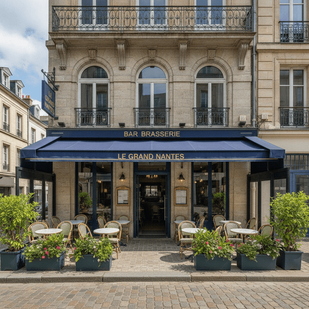 Bar-brasserie 98m² à Nantes : terrasse - licence IV