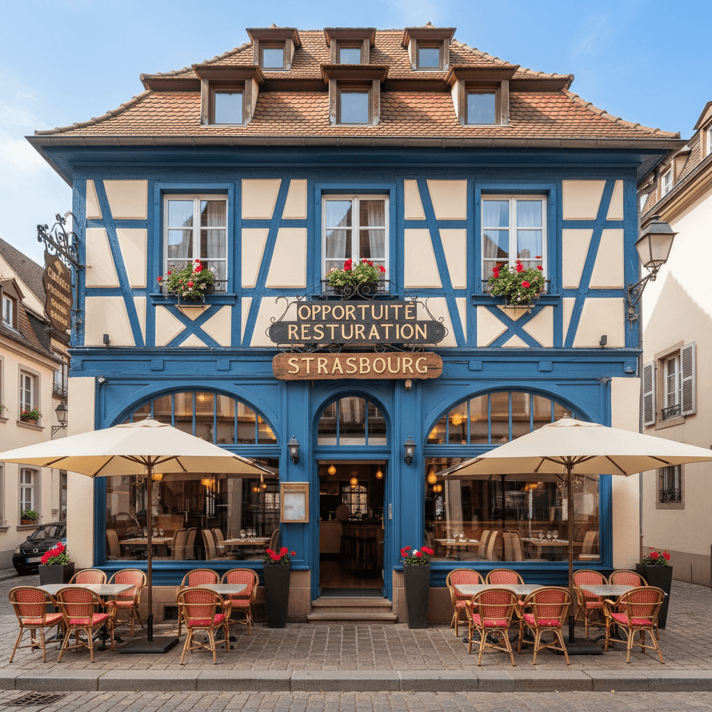 Restaurant 1100m² à Strasbourg : terrasse - licence IV - Image 1