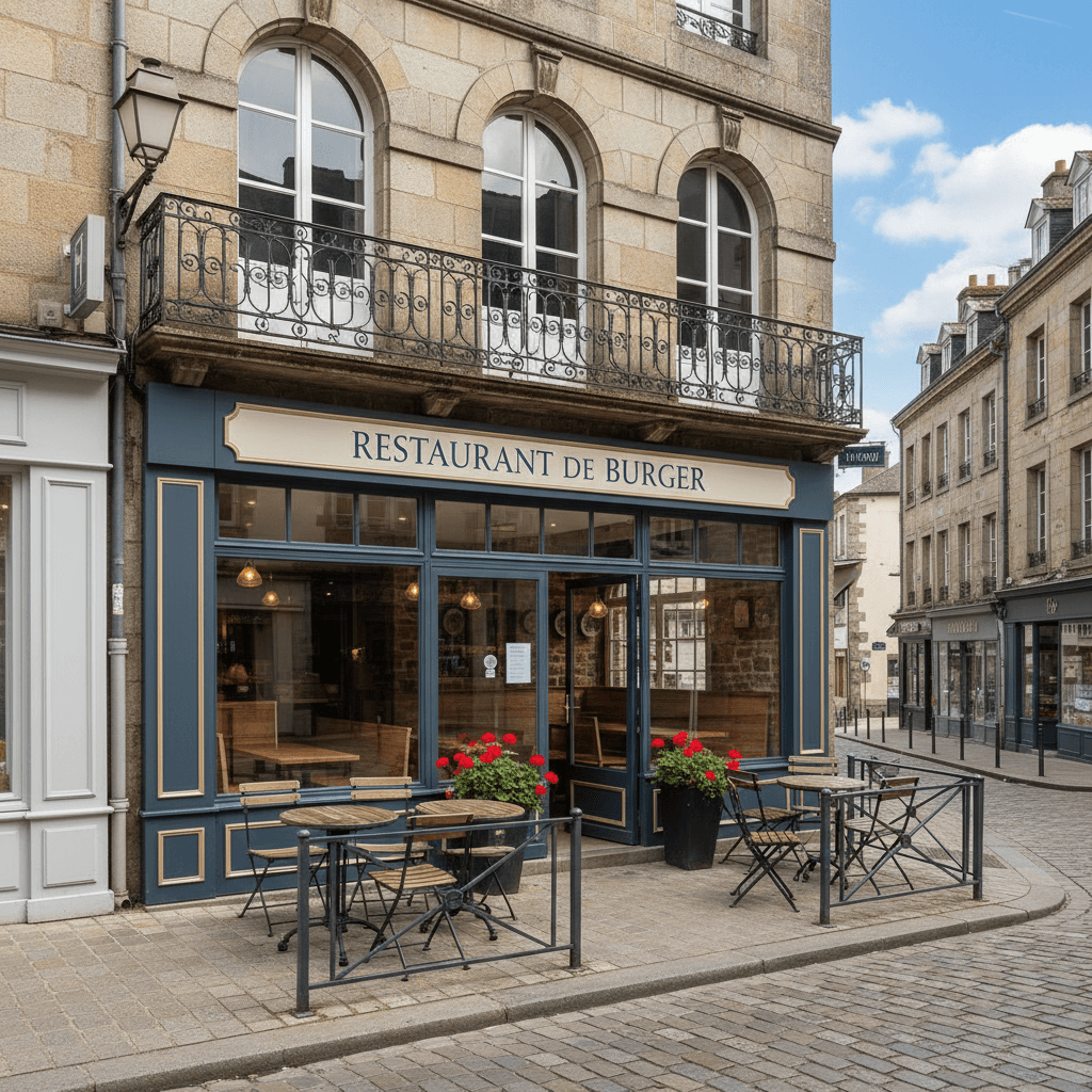 Fast-food à Quimper : terrasse - licence IV - Image 1
