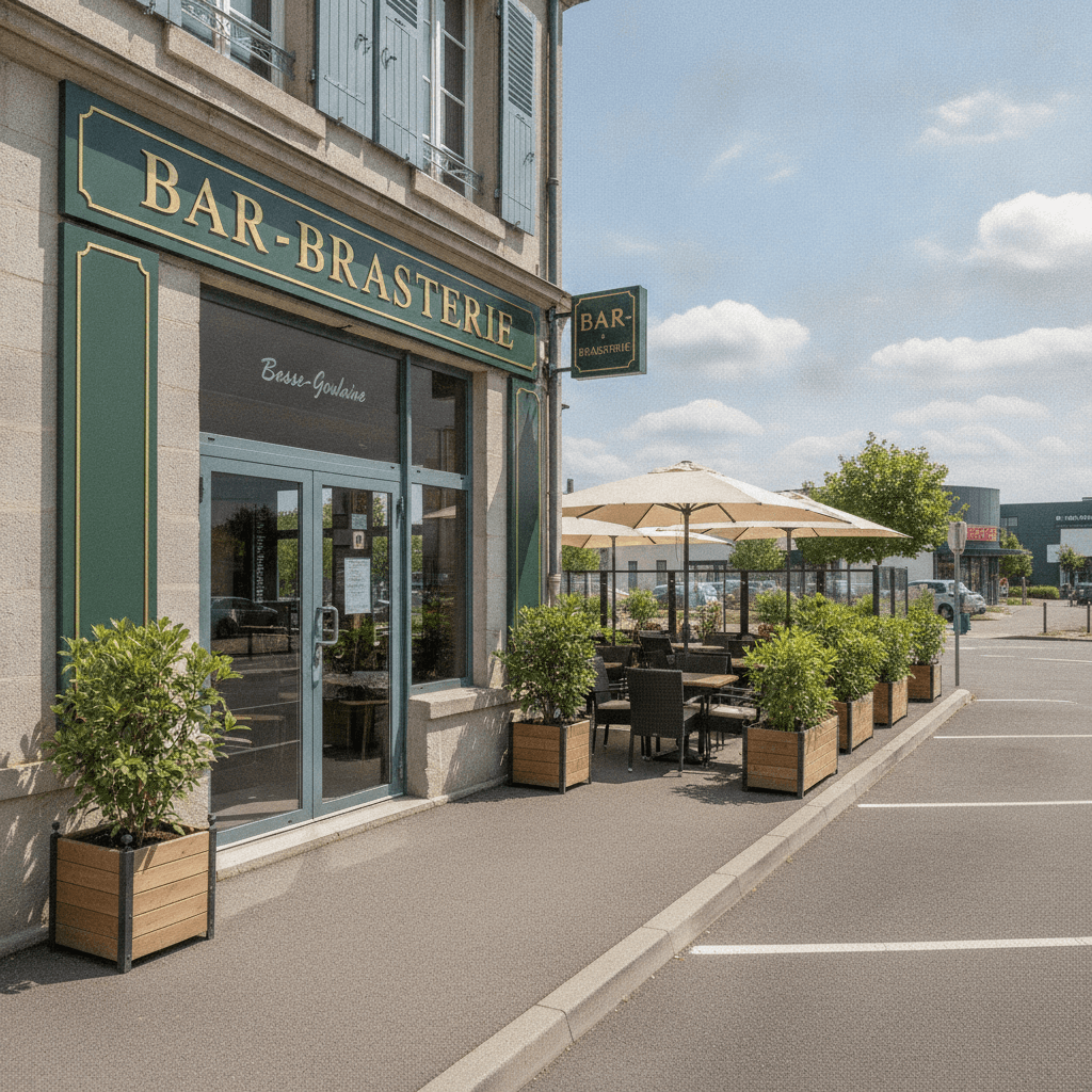Bar-brasserie 400m² à Basse-Goulaine : terrasse - licence IV - Image 1