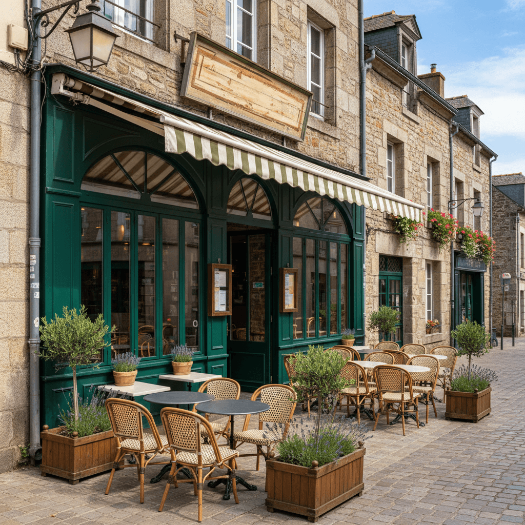 Restaurant 100m² à Vannes : terrasse - extraction - Image 1