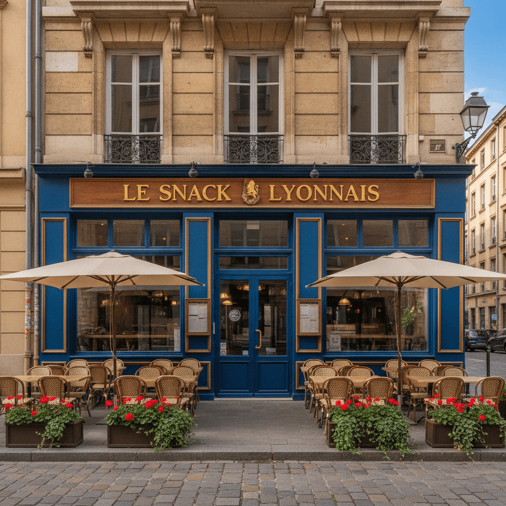 Snack 110m² à Lyon : terrasse - licence IV