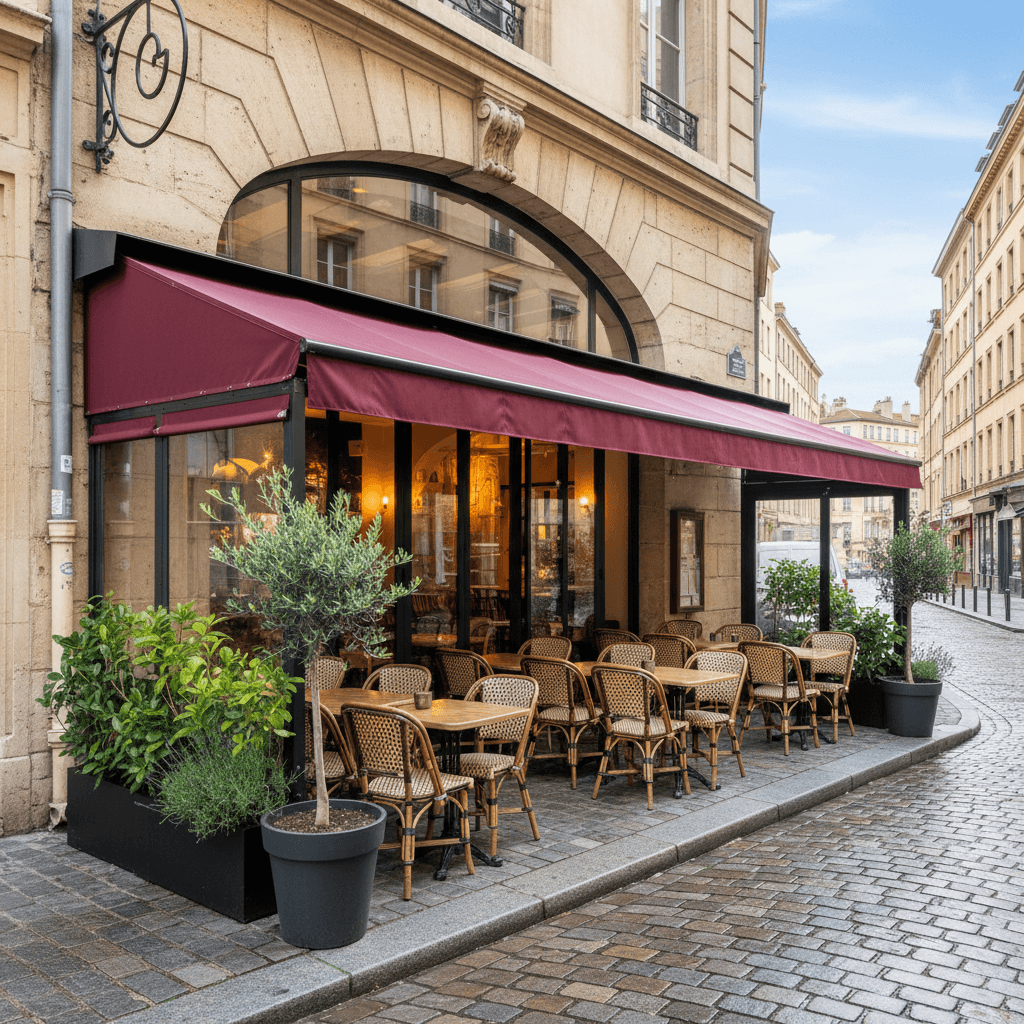 Restaurant 110m² à Lyon : terrasse - licence IV