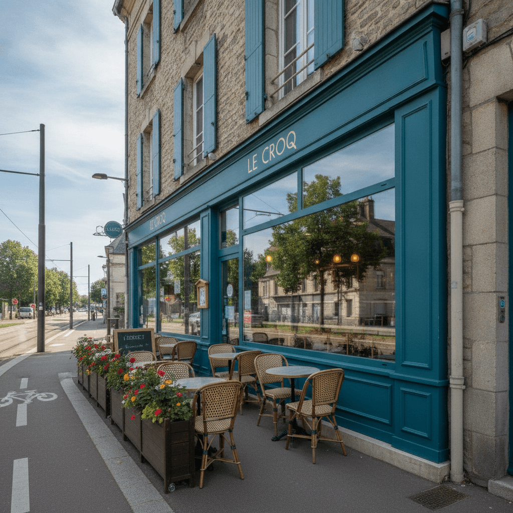 Fast-food 50m² à Caen : terrasse - licence IV