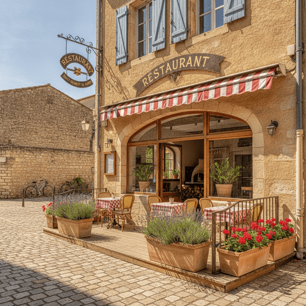 Restaurant 40m² à Saint-Bonnet-du-Gard : terrasse - licence IV - Image 1