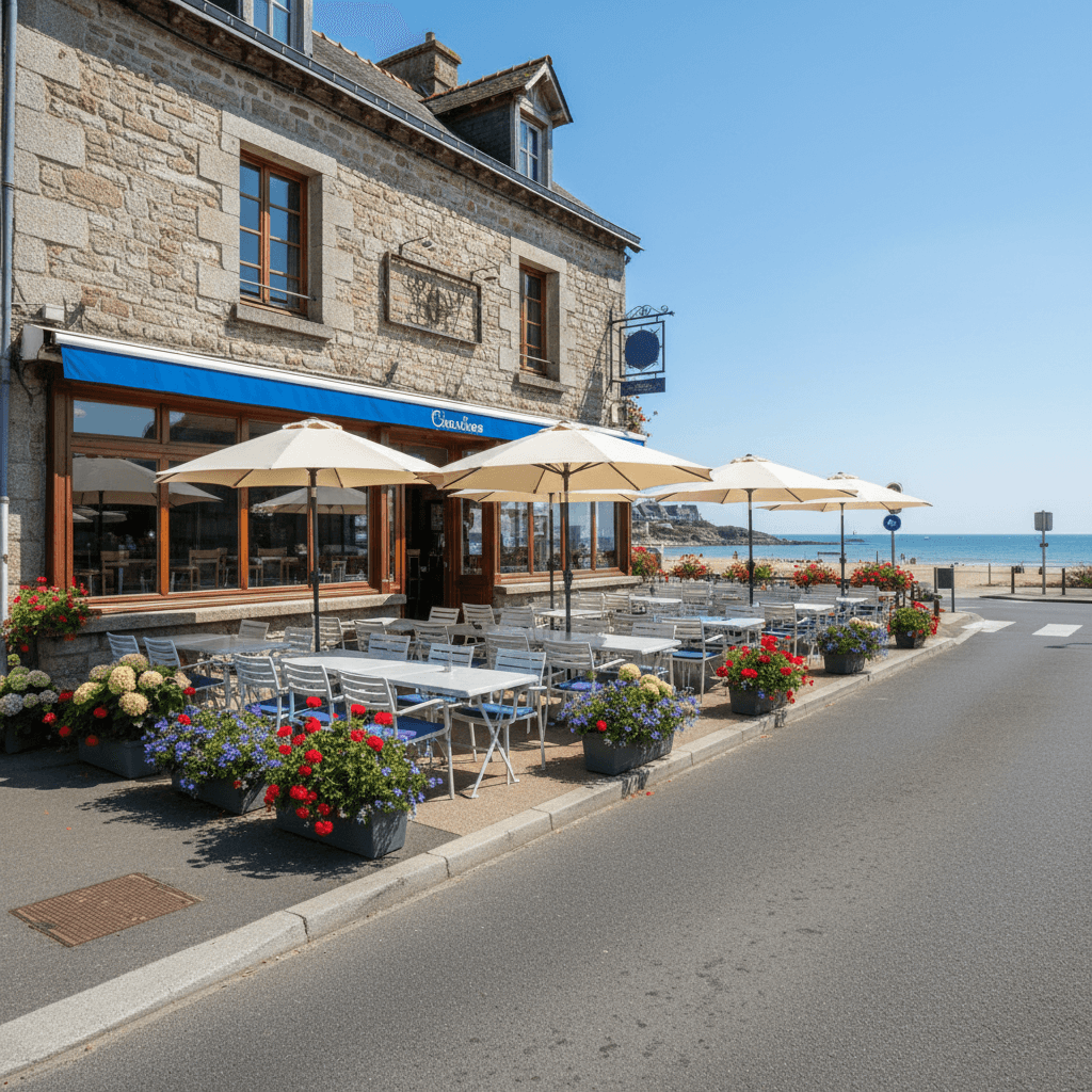Restaurant 221m² à Erquy : terrasse - licence IV - Image 1