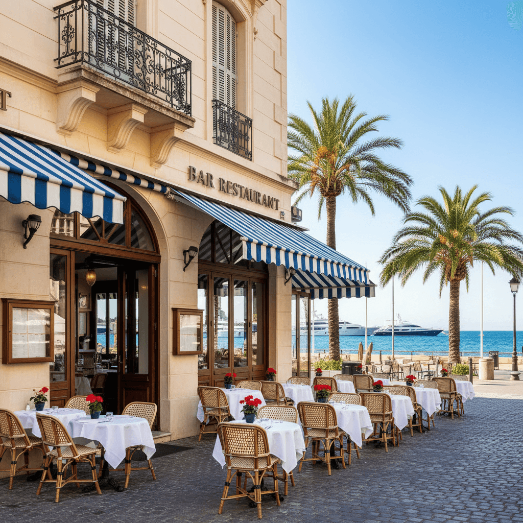 Restaurant à Cannes : terrasse - licence IV - Image 1