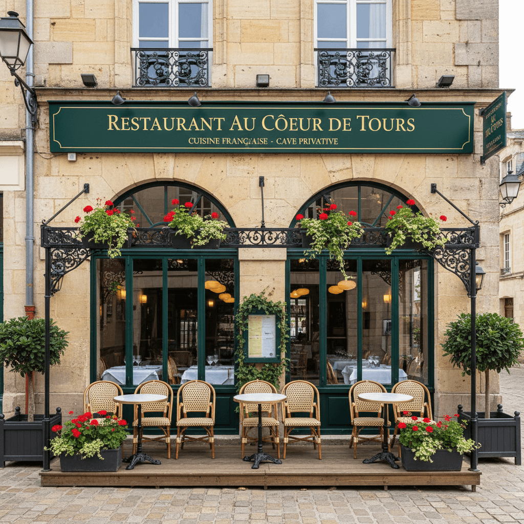 Restaurant 105m² à Tours : terrasse - licence IV - Image 1