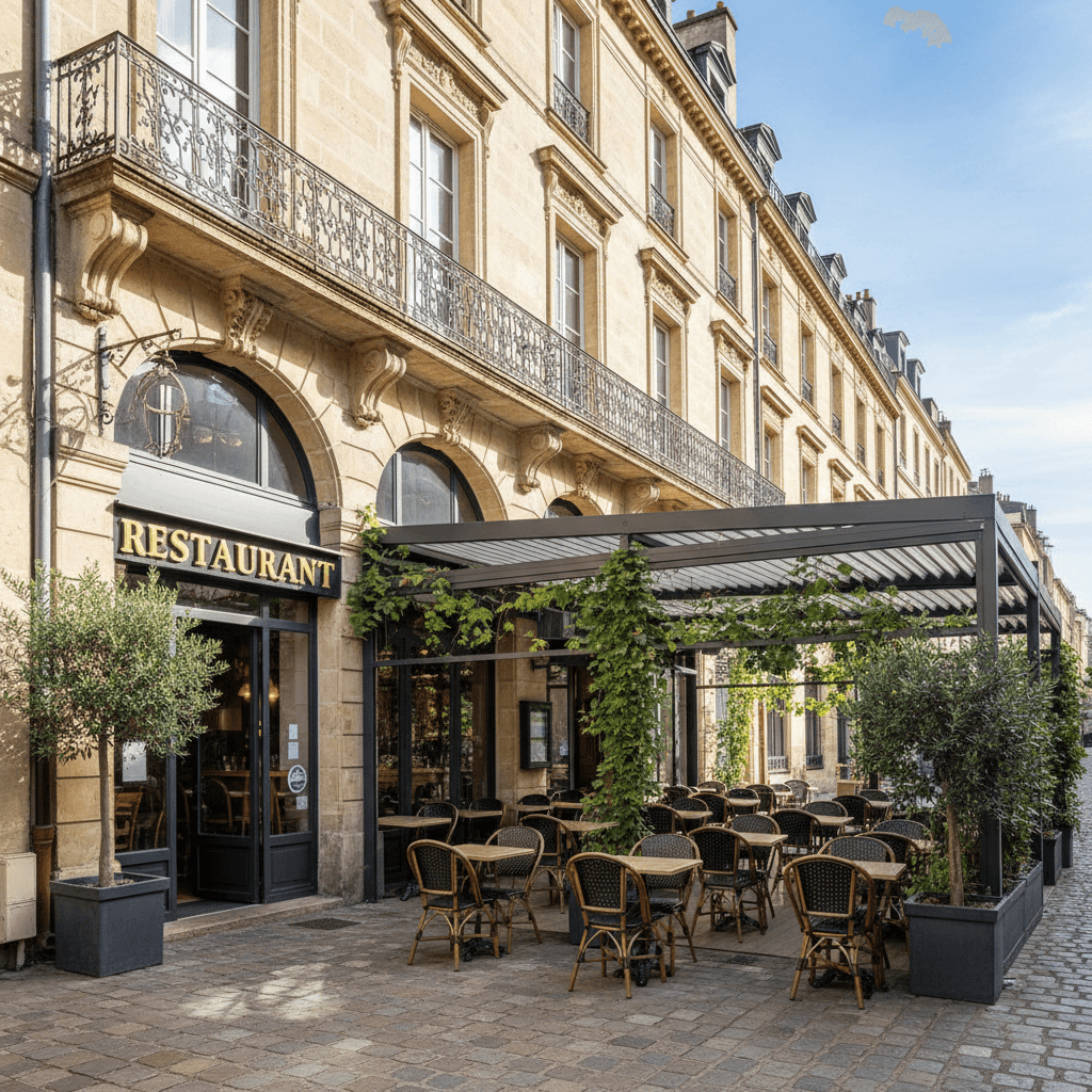 Restaurant à Bordeaux : terrasse - licence IV