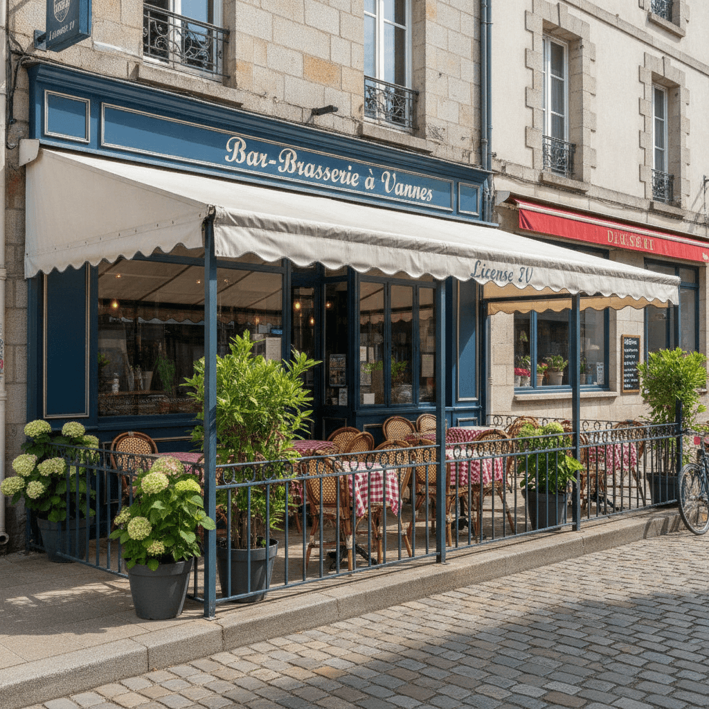Bar-brasserie à Vannes : terrasse - licence IV - Image 1