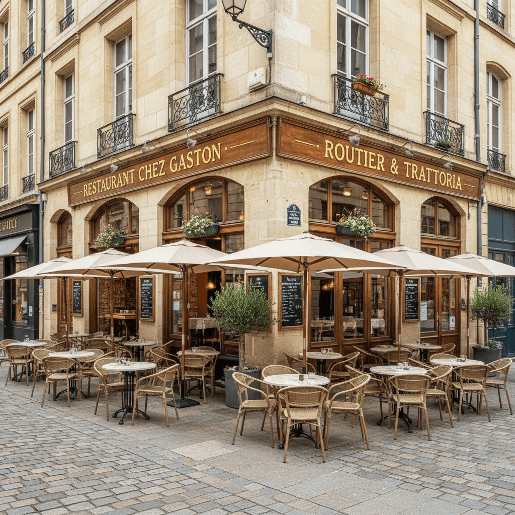 Restaurant 150m² à Bordeaux : terrasse - extraction - Image 1