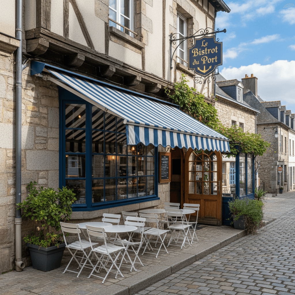Restaurant à Vannes : terrasse - extraction - Image 1