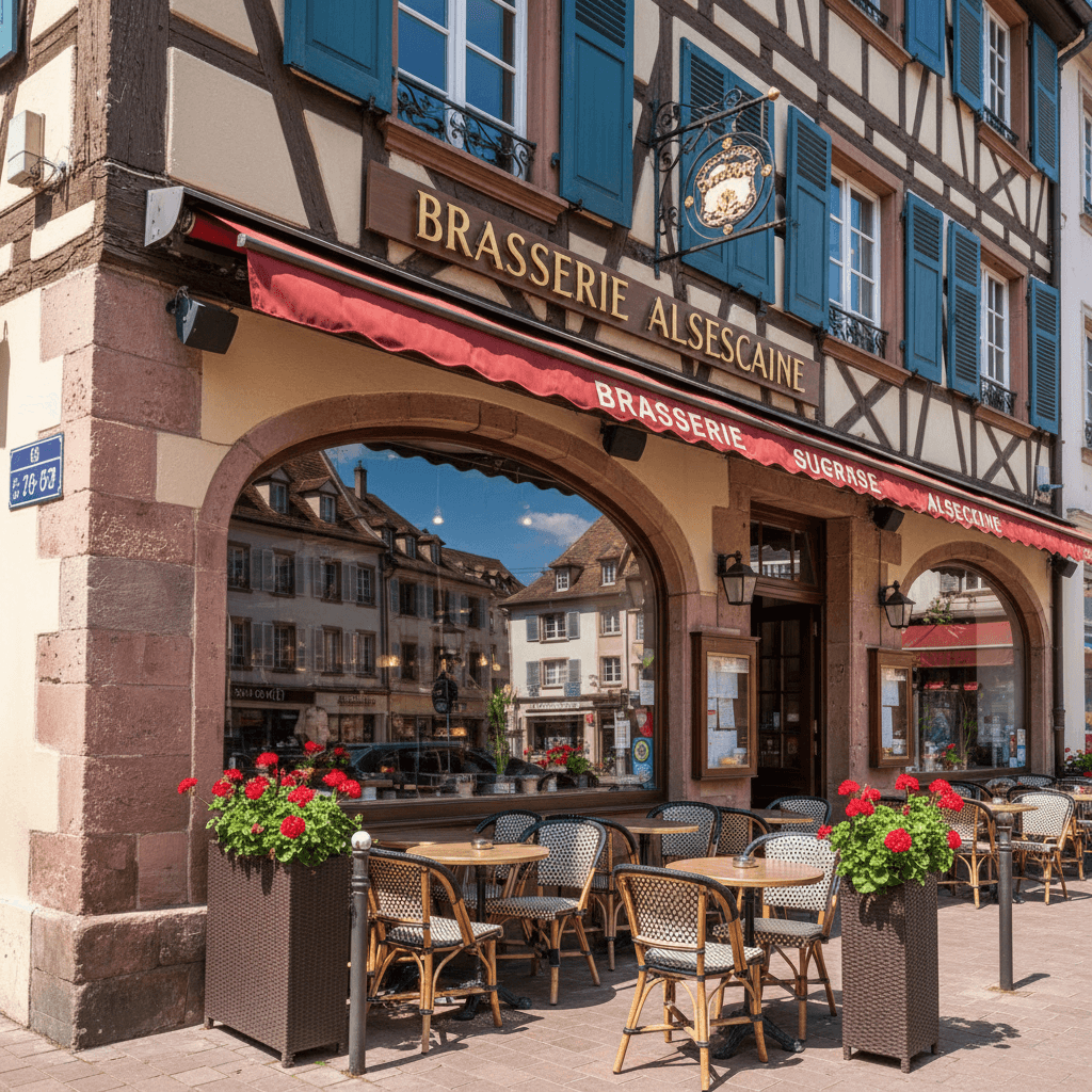 Bar-brasserie 157m² à Strasbourg : terrasse - licence IV