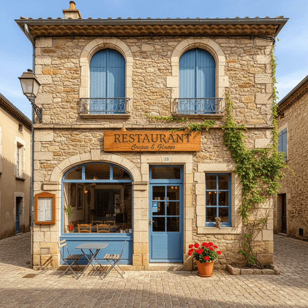 Restaurant 120m² à Entrevaux : terrasse - extraction - Image 1