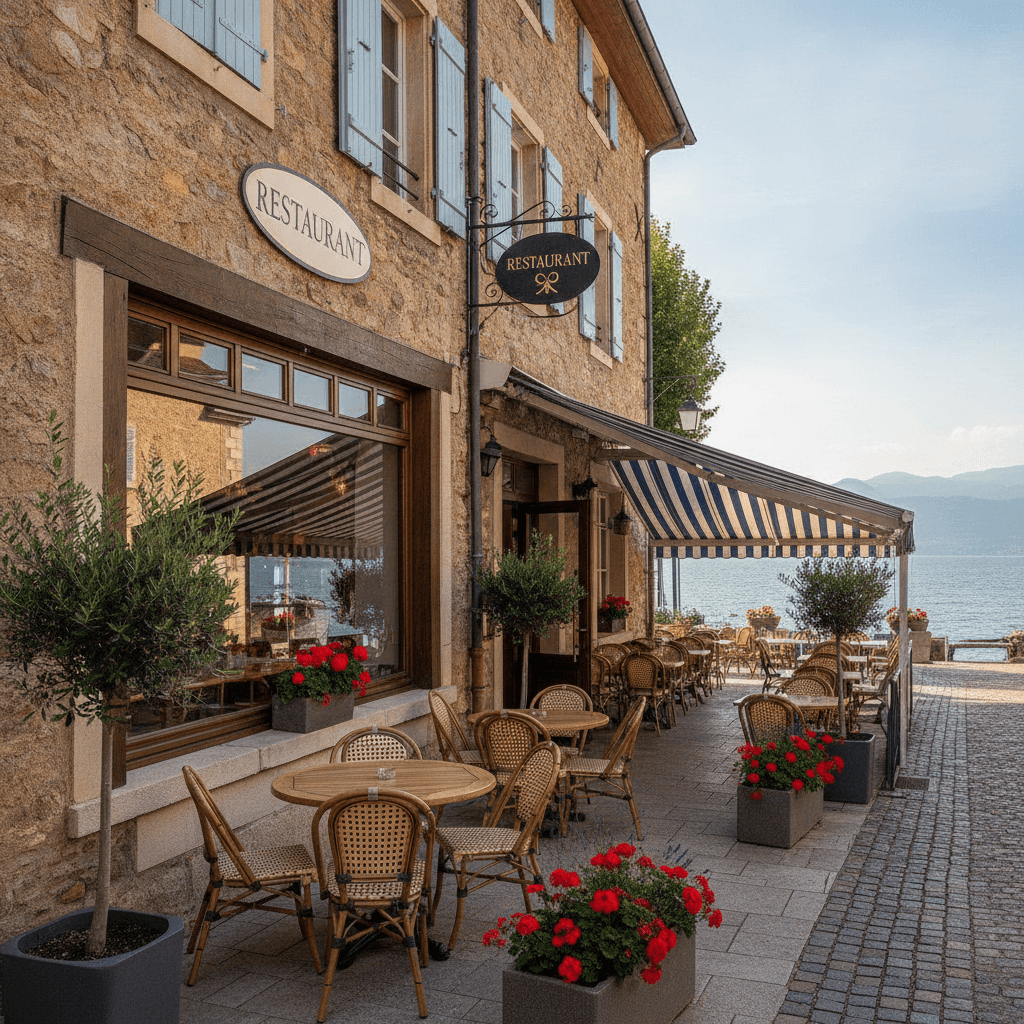 Restaurant 405m² à Nernier : terrasse - licence IV - Image 1