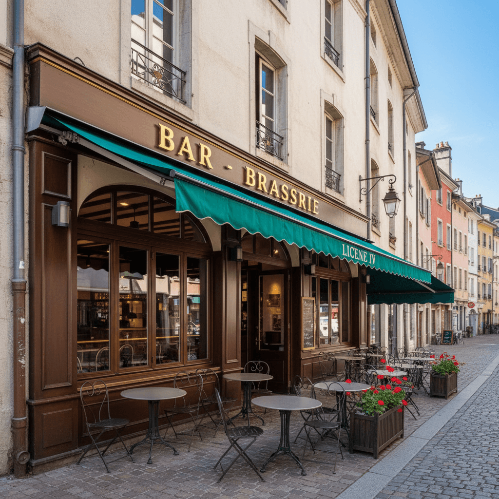 Bar-brasserie à Annecy : terrasse - licence IV - Image 1