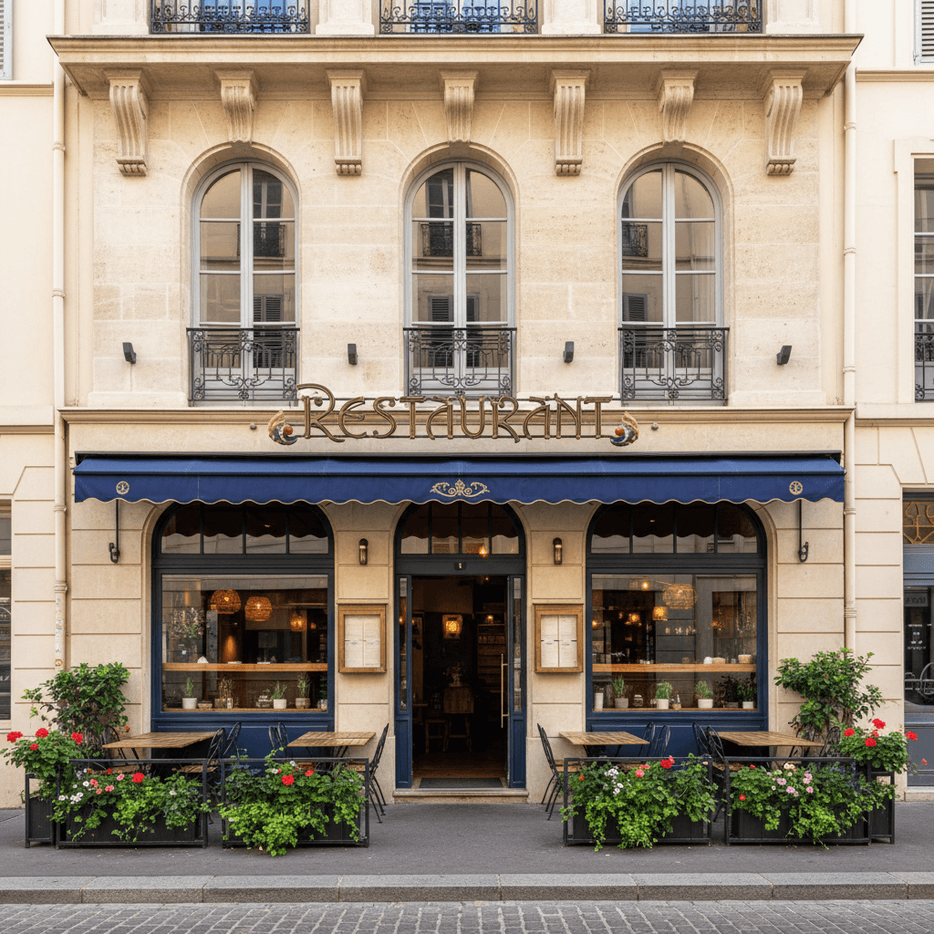 Restaurant 120m² à Nice : terrasse - extraction