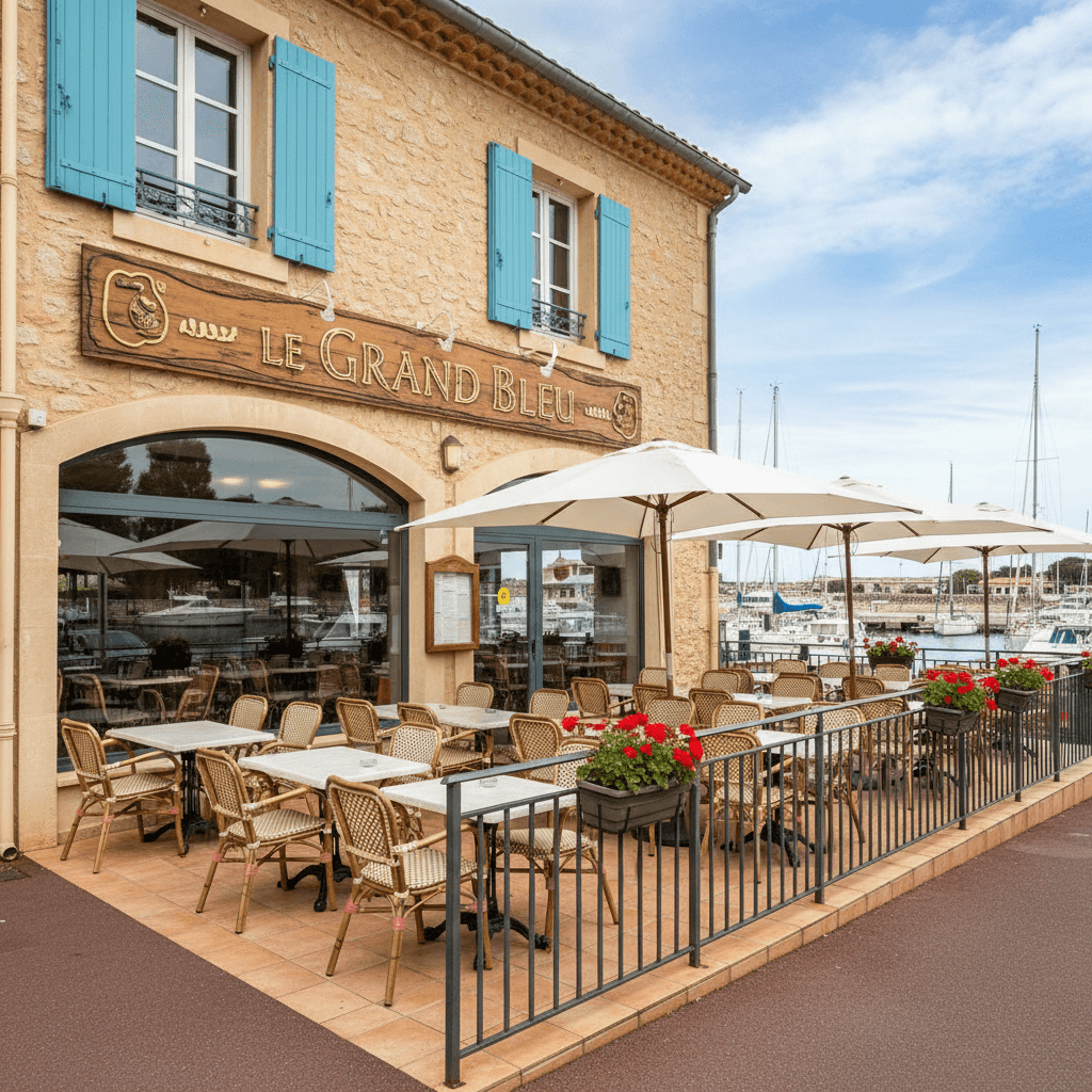 Restaurant à Le Grau-Du-Roi : terrasse - licence IV - Image 1