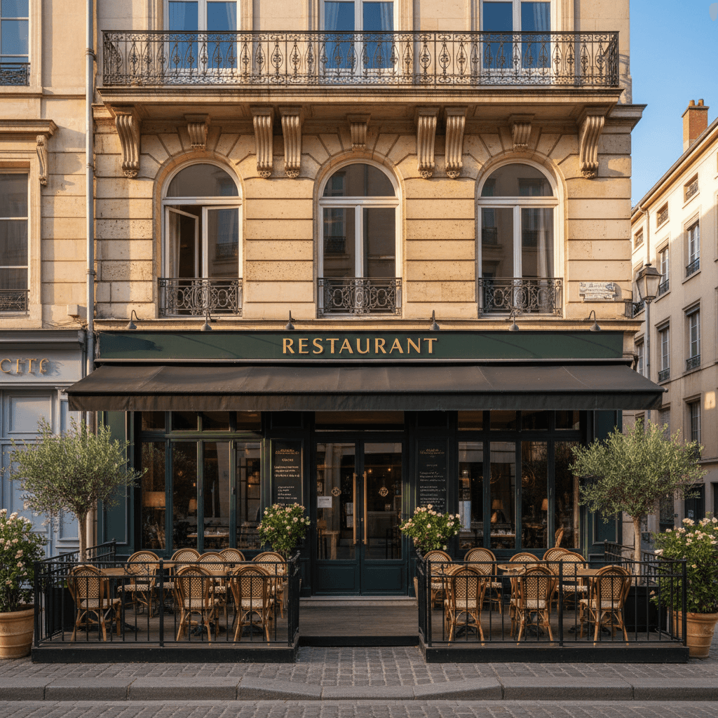 Restaurant 110m² à Lyon : terrasse - licence IV