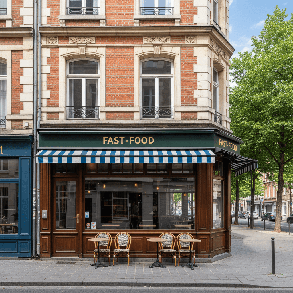 Fast-food 15m² à Lille : licence IV - extraction