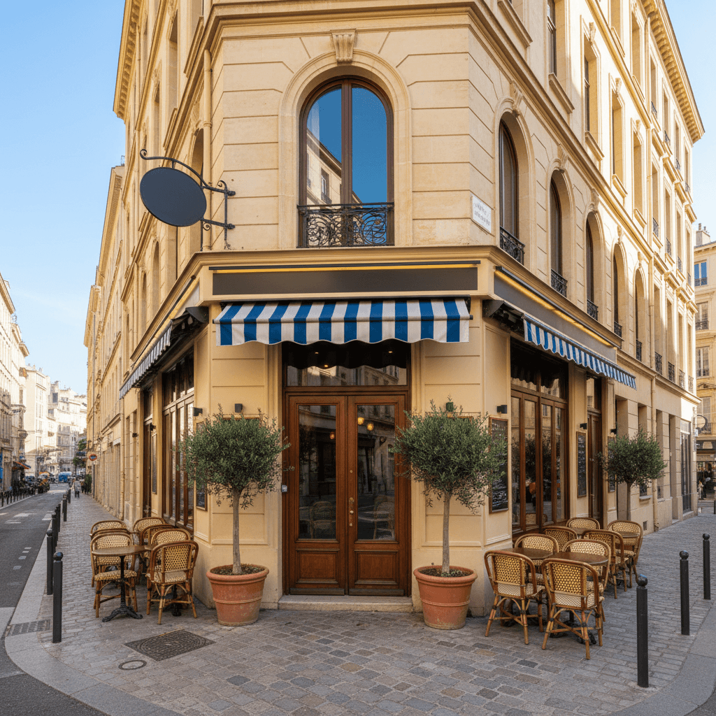 Bar-brasserie 120m² à Marseille : terrasse - licence IV