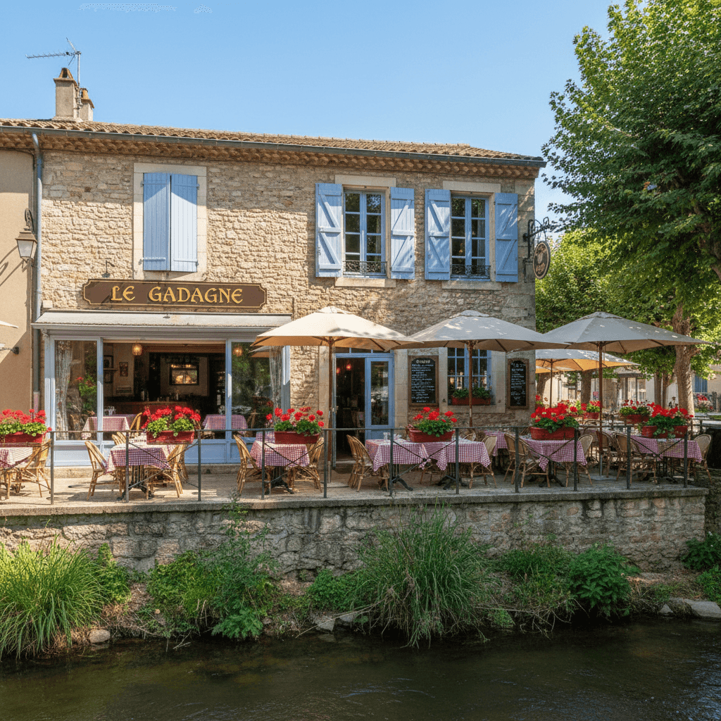 Restaurant à Châteauneuf-De-Gadagne : terrasse - licence IV - Image 1
